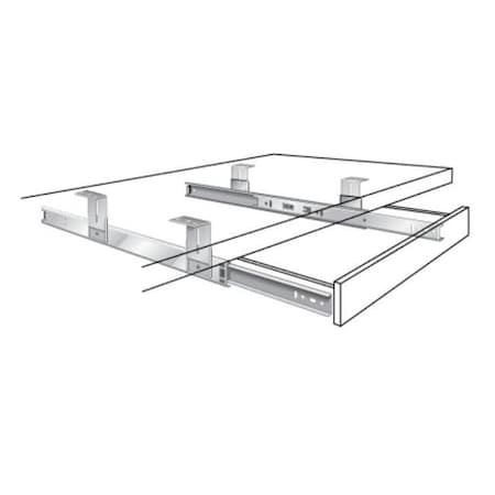 Knape & Vogt Knape & Vogt Kv8250 P18 18 In. Variable Height Pencil Drawer Slide - Anochrome KV8250 P18